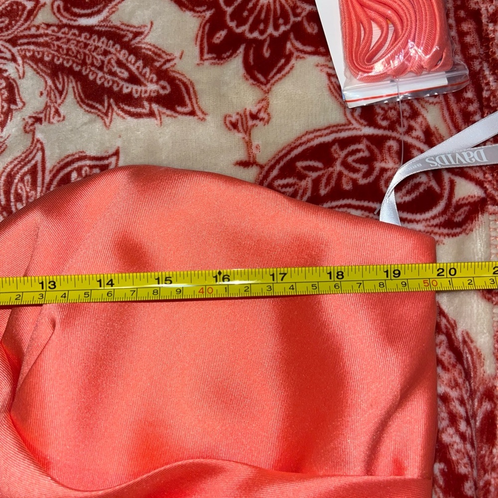 David's Bridal coral Strapless Gown NEW! - Picture 7 of 7
